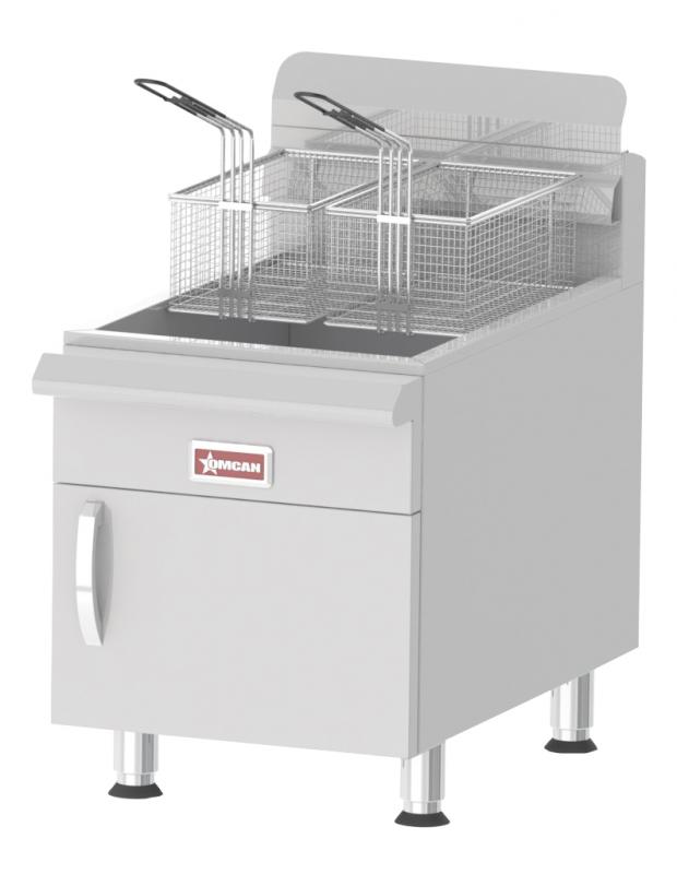 Commercial Countertop Natural Gas Fryer with 53,000 BTU and 30 lb. Oil Capacity